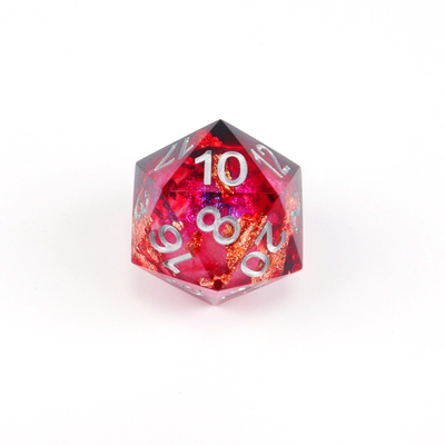 Gioco da tavolo a base di resina naturale di alluminio rosso