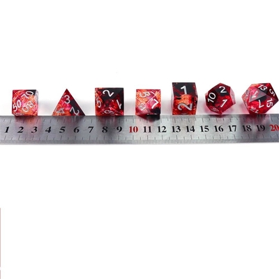 Gioco da tavolo a base di resina naturale di alluminio rosso
