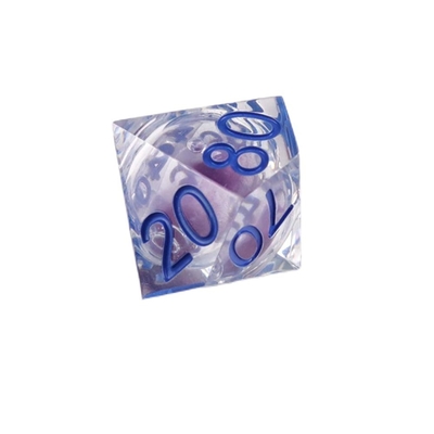 Carattere di resina naturale liquido viola gioca un mazzo multi-noodle dnd mazzo