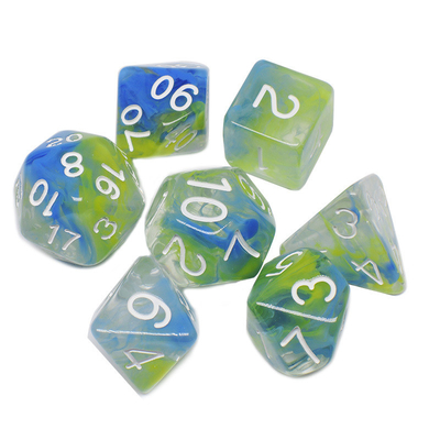 Due filamenti di fumo aggiungono insieme Resina RPG Dati Set di giochi da scrivania Dati