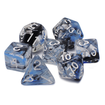 Due filamenti di fumo aggiungono insieme Resina RPG Dati Set di giochi da scrivania Dati