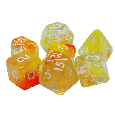 Due filamenti di fumo aggiungono insieme Resina RPG Dati Set di giochi da scrivania Dati