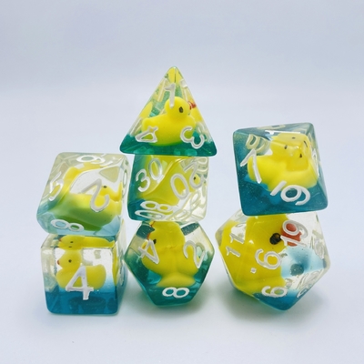 Anatra di resina naturale multi-noodle gioco da tavolo di dadi set dnd dadi