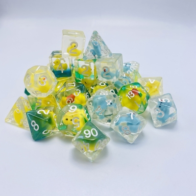 Anatra di resina naturale multi-noodle gioco da tavolo di dadi set dnd dadi