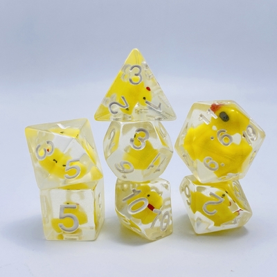 Anatra di resina naturale multi-noodle gioco da tavolo di dadi set dnd dadi