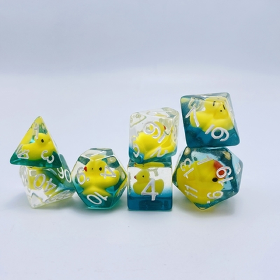 Anatra di resina naturale multi-noodle gioco da tavolo di dadi set dnd dadi