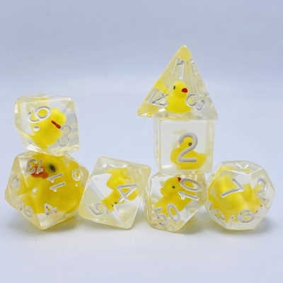 Anatra di resina naturale multi-noodle gioco da tavolo di dadi set dnd dadi