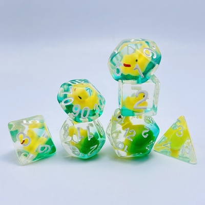 Anatra di resina naturale multi-noodle gioco da tavolo di dadi set dnd dadi