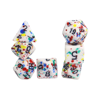 Graffiti Resina di colore fantasma gioco da tavolo dadi set dnd dadi