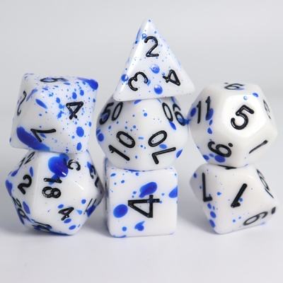 Graffiti Resina di colore fantasma gioco da tavolo dadi set dnd dadi