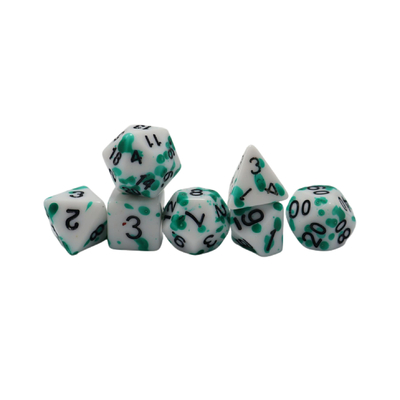 Graffiti Resina di colore fantasma gioco da tavolo dadi set dnd dadi