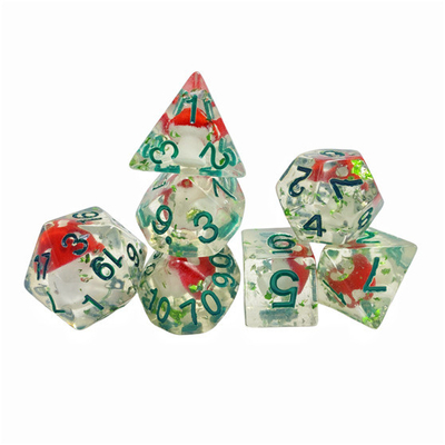 Resina di funghi velenosi gioco da tavolo a dadi set dnd dadi