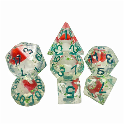 Resina di funghi velenosi gioco da tavolo a dadi set dnd dadi