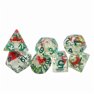 Resina di funghi velenosi gioco da tavolo a dadi set dnd dadi