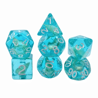 Conch resin gioco da tavolo dadi set dnd dadi