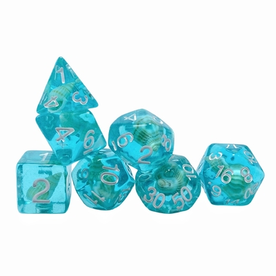 Conch resin gioco da tavolo dadi set dnd dadi