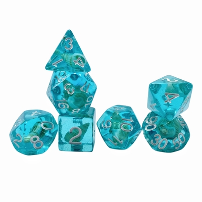 Conch resin gioco da tavolo dadi set dnd dadi