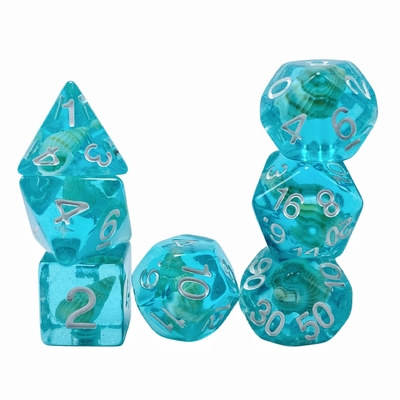 Conch resin gioco da tavolo dadi set dnd dadi