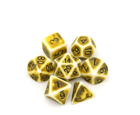 Antico, vecchio sfondo bianco colore resina dadi gioco da tavolo dnd dadi