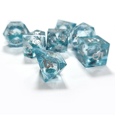 Il colore dell'oceano Resina multi-noodle gioco da tavolo dadi set dnd dadi