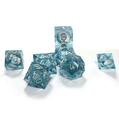 Il colore dell'oceano Resina multi-noodle gioco da tavolo dadi set dnd dadi