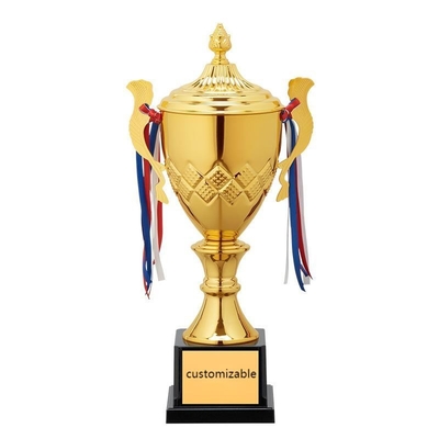 Coppa di trofeo in metallo personalizzata 32 cm resistente alle lacrime