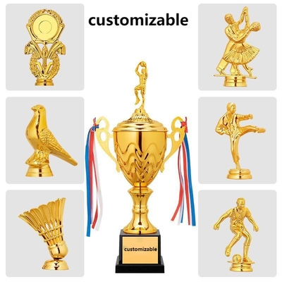 Coppa di trofeo in metallo personalizzata 32 cm resistente alle lacrime