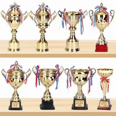 Coppa di trofeo in metallo personalizzata 32 cm resistente alle lacrime