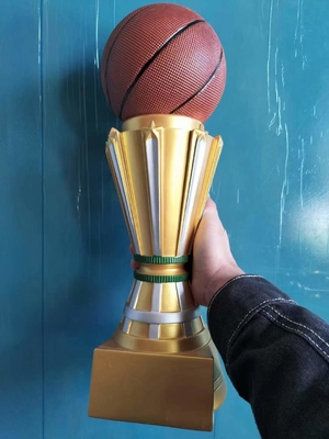 Competizione sportiva Trofeo di resina con logo personalizzato