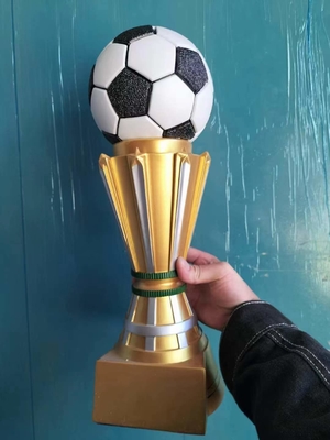 Competizione sportiva Trofeo di resina con logo personalizzato