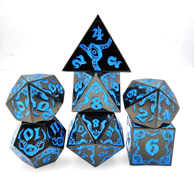 Devil's Eye gioco di ruolo a dadi multiforme in metallo TRPG COC DND