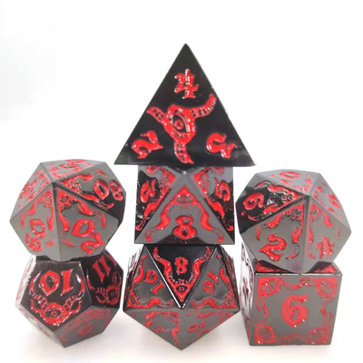 Devil's Eye gioco di ruolo a dadi multiforme in metallo TRPG COC DND