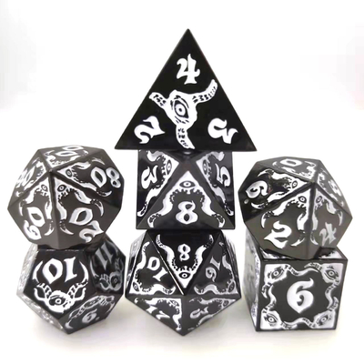 Devil's Eye gioco di ruolo a dadi multiforme in metallo TRPG COC DND