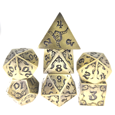 Devil's Eye gioco di ruolo a dadi multiforme in metallo TRPG COC DND