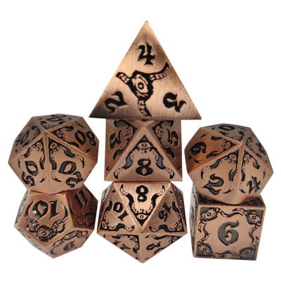Devil's Eye gioco di ruolo a dadi multiforme in metallo TRPG COC DND