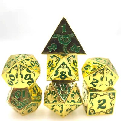 Devil's Eye gioco di ruolo a dadi multiforme in metallo TRPG COC DND