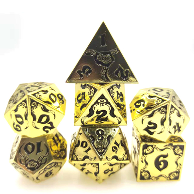 Devil's Eye gioco di ruolo a dadi multiforme in metallo TRPG COC DND