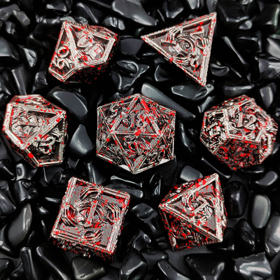 Luxury Metal Polyhedral Dice 8 Colori Attivi TRPG Dungeons And Dragons Dnd Metal Dice Set