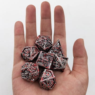 Luxury Metal Polyhedral Dice 8 Colori Attivi TRPG Dungeons And Dragons Dnd Metal Dice Set