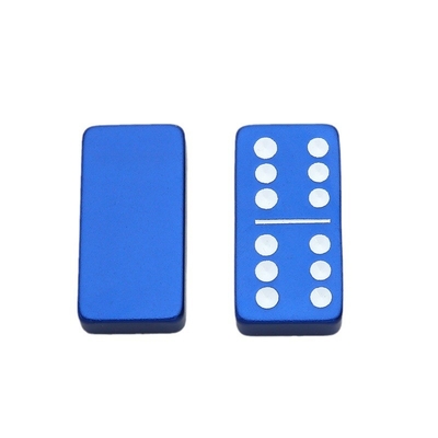Doppio 6 Sei Metalli Domino Set Con 28 Giant Alloy Aluminum Domino Blocks Laser Printed Desktop Game