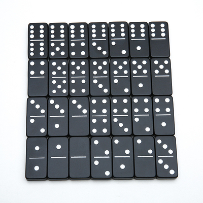Doppio 6 Sei Metalli Domino Set Con 28 Giant Alloy Aluminum Domino Blocks Laser Printed Desktop Game
