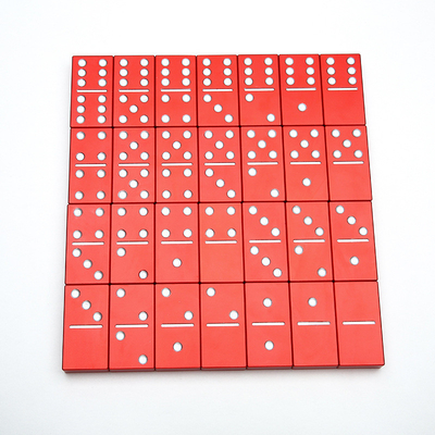 Doppio 6 Sei Metalli Domino Set Con 28 Giant Alloy Aluminum Domino Blocks Laser Printed Desktop Game