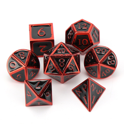 Gioco D20 a dadi solidi in metallo personalizzato D &amp; D poliedro DND dadi set RPG dadi
