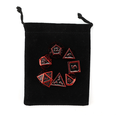 Gioco D20 a dadi solidi in metallo personalizzato D &amp; D poliedro DND dadi set RPG dadi