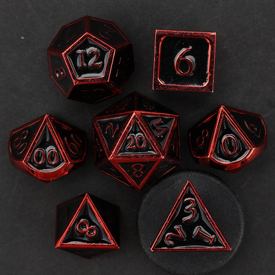 Gioco D20 a dadi solidi in metallo personalizzato D &amp; D poliedro DND dadi set RPG dadi