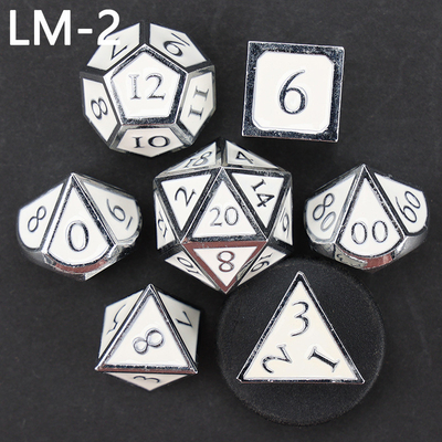 Gioco D20 a dadi solidi in metallo personalizzato D &amp; D poliedro DND dadi set RPG dadi
