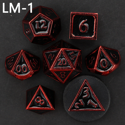Gioco D20 a dadi solidi in metallo personalizzato D &amp; D poliedro DND dadi set RPG dadi