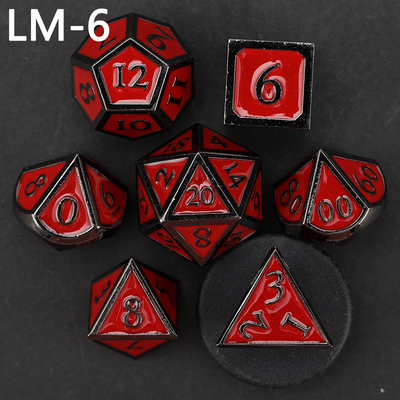 Gioco D20 a dadi solidi in metallo personalizzato D &amp; D poliedro DND dadi set RPG dadi