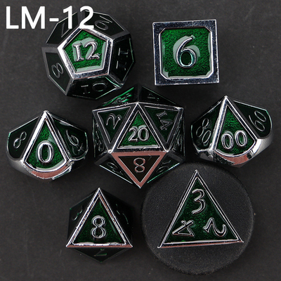 Gioco D20 a dadi solidi in metallo personalizzato D &amp; D poliedro DND dadi set RPG dadi
