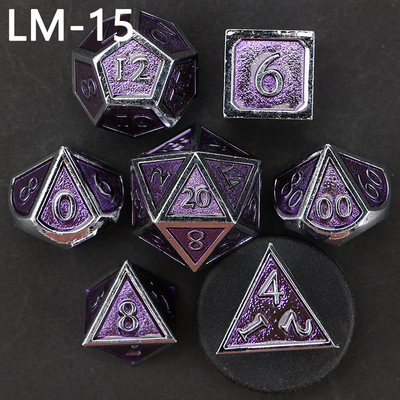 Gioco D20 a dadi solidi in metallo personalizzato D &amp; D poliedro DND dadi set RPG dadi